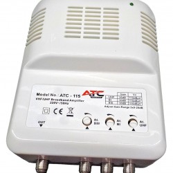 ATC Κεντρικός Ενισχυτής ATC-115 UHF/VHF 35dB/30dB