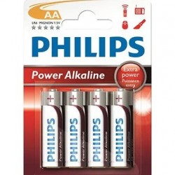 Philips Power Alkaline Μπαταρία LR6P4B/10 AA (4τμχ)