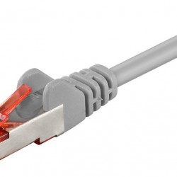 GOOBAY καλώδιο δικτύου 95579, CAT 6 S/FTP, copper, 250MHz, 1.5m, γκρι
