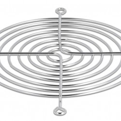 DELOCK σχάρα για 120mm ανεμιστήρα 67308, μεταλλική, ασημί