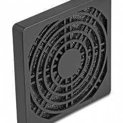 DELOCK σχάρα για 80mm ανεμιστήρα 67311 με φίλτρο σκόνης, πλαστική, μαύρη