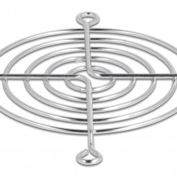 DELOCK σχάρα για 80mm ανεμιστήρα 67306, μεταλλική, ασημί