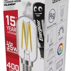 Energizer BEC LED Filament Λάμπα Απορροφητήρα 4W E14 400lm 3000K Θερμό Λευκό