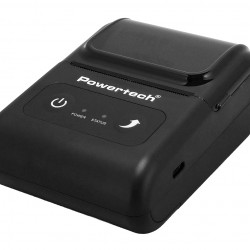 POWERTECH φορητός θερμικός εκτυπωτής αποδείξεων PT-1508, USB-C/Bluetooth, μαύρος