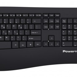 POWERTECH set ποντίκι & πληκτρολόγιο PT-1490, 2.4GHz & Bluetooth, μαύρο