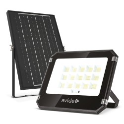 Avide LED Ηλιακός Προβολέας 100W CCT με Ξεχωριστό Ηλιακό Πάνελ και Τηλεχειριστήριο