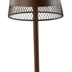 POWERTECH LED επιτραπέζιο φωτιστικό HLL-0191, ρυθμιζόμενο, επαναφορτιζόμενο, καφέ