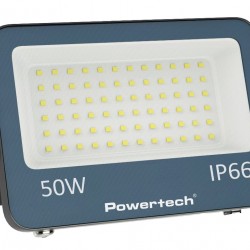 POWERTECH LED προβολέας PT-1459, 50W, 4000K, 4500lm, IP66