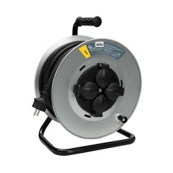 Technik Στροφείο 4 Θέσεων 2,5mm2 H07RN-F Ατσάλινο IP44 16A 40m