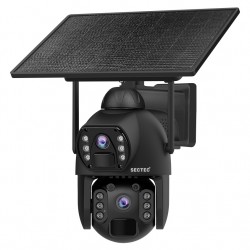 SECTEC smart ηλιακή κάμερα ST-536-6MAOV-4G-EU, dual lens, 3MP, 4G, SD, PTZ, IP66
