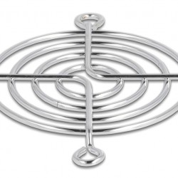 DELOCK σχάρα για 60mm ανεμιστήρα 67305, μεταλλική, ασημί