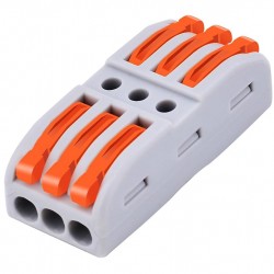 POWERTECH κλέμα σύνδεσης καλωδίων TOOL-0104, 3pin προς 3pin, 10τμχ