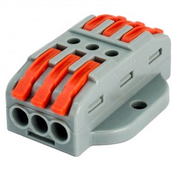 POWERTECH κλέμα σύνδεσης καλωδίων TOOL-0106, 3pin προς 3pin, 10τμχ