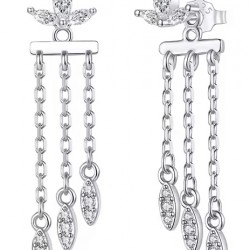 BAMOER σκουλαρίκια καρφωτά BSE1240 με κυβική ζιρκόνια, ασήμι 925, ασήμι