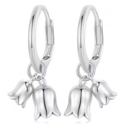 BAMOER σκουλαρίκια κρίκοι BSE909, ασήμι 925, ασημί