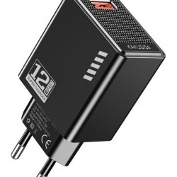 KAKUSIGA φορτιστής τοίχου KSC-1235, USB, 12W, μαύρος