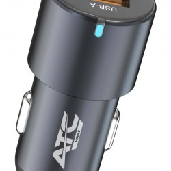 ATC-CA06 Φορτιστής Αυτοκινήτου USB-A & Type-C 60W 