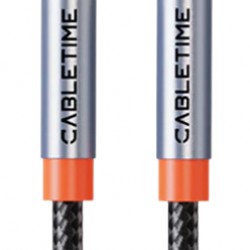 CABLETIME καλώδιο ήχου 3.5mm CT-AM35M, gold plated, 1.5m, μαύρο