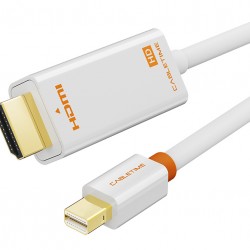 CABLETIME καλώδιο mini DisplayPort σε HDMI CT-AV588-03G, 1080p/60Hz, 1m, λευκό