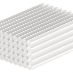 GOOBAY ράβδοι σιλικόνης 77853, Φ11mm x 200mm, διάφανο, 50τμχ