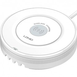 LDNIO σταθμός φόρτισης AW003, USB-C/3x USB/wireless, 32W, PD/QC, λευκός