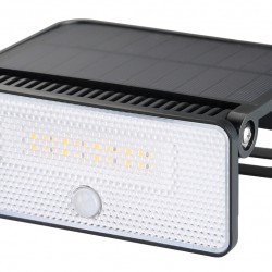 POWERTECH LED ηλιακό φωτιστικό PT-1517 με αισθητήρα κίνησης, 8W, 1800mAh, μαύρο