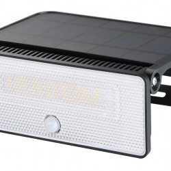 POWERTECH LED ηλιακό φωτιστικό PT-1518 με αισθητήρα κίνησης, 12W, 3600mAh, μαύρο