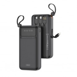 XO PR279 Powerbank με Καλώδια USB-A Type-C Micro & Lightning 20.000mAh
