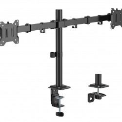 POWERTECH βάση γραφείου για 2x οθόνες PT-1552, 17-32