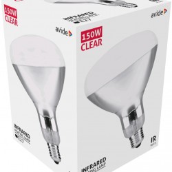 Avide Λάμπα Υπερύθρων E27 150W Διάφανο
