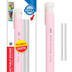 MP μηχανική γόμα για μολύβι PG122-01 με 2x ανταλλακτικά, ροζ