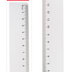 MP πλαστικός χάρακας PL021, 15cm, διάφανος