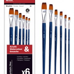 ARTIX PAINTS σετ πινέλων ζωγραφικής PP228, μπλε, 6τμχ