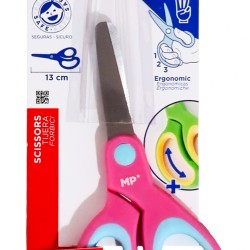 MP παιδικό ψαλίδι χαρτιού PT105, μεταλλική λεπίδα, 13cm, ροζ