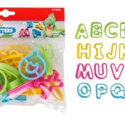 MP σετ καλούπια πλαστελίνης PY053, letters, 3+ ετών, 26τμχ