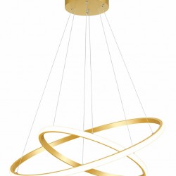 POWERTECH LED φωτιστικό οροφής PT-1528, 40W, 4000K, Φ60x120cm, χρυσό