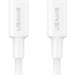 USAMS καλώδιο USB-C SJ763, 60W, 480Mbps, 1m, λευκό
