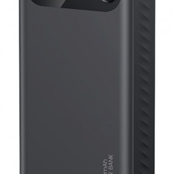 USAMS power bank CD251 με οθόνη, 3x θύρες εξόδου, 20000mAh, PD20W, μαύρο