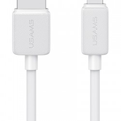 USAMS καλώδιο Lightning σε USB US-SJ694, 2.4A, 480Mbps, 2m, λευκό