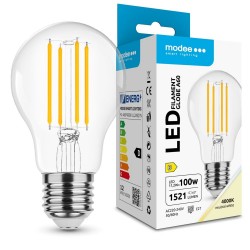 Modee Λάμπα LED Filament Globe A60 11.2W E27 360° 4000K 1521lm ERP