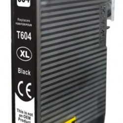 Συμβατό Inkjet για Epson, T604XL, 13ml, μαύρο