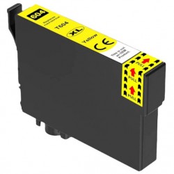 Συμβατό Inkjet για Epson, T604XL, 12ml, κίτρινο