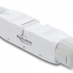 DELOCK σύνδεσμος LSA 91126, CAT 6A unshielded, tool-free, λευκός
