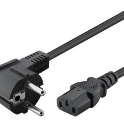 POWERTECH καλώδιο τροφοδοσίας CAB-P044, 3x 1.00mm², copper, 1.5m, μαύρο