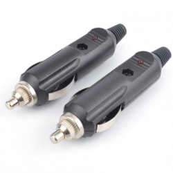 Φίς Αναπτήρα Αυτοκινήτου Αρσ. 12V LED