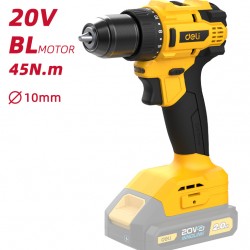 DELI δράπανο μπαταρίας DC120Z, Brushless, 20V, 45N.m