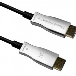 POWERTECH καλώδιο HDMI 2.1 CAB-H194 με Ethernet, 8K/60Hz, 48 Gbps, 20m, μαύρο