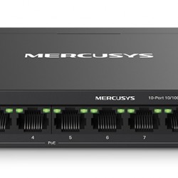 MERCUSYS desktop switch MS110P, 10x 10/100Mbps θύρες, PoE+, V1.0