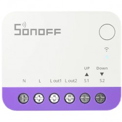 SONOFF smart διακόπτης MINI-RBS για μηχανισμό κουρτινών, WiFi, συμβατός με Matter, λευκός
