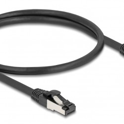 DELOCK καλώδιο δικτύου 80570, CAT 8.1 S/FTP, copper, 2000MHz, 0.50m, μαύρο